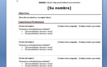 modelos de curriculum vitae documentado moderno