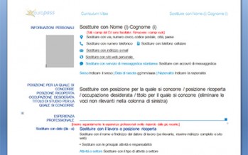 Descarga CV Italiano
